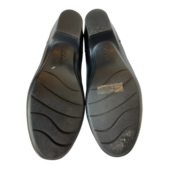 Clarks Ingalls Siene Mary Jane Womens Shoes Black Leather block heel Size 7.5 - Picture 6 of 8